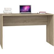 Plus - Bureau contemporain 120x76x50 cm - Plateau large et confortable - Table ordinateur - Design moderne & fonctionnel Sonoma
