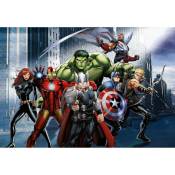 Poster intissé - Disney Marvel -les avengers en pleine bataille - 155 cm x 110 cm