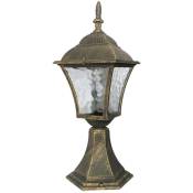 Rabalux - Lampe de table Lampadaire Lampe d'extérieur verre métallique Toscana antikgold Ø20,5cm b: 14,5 cm h: 41,5cm IP43