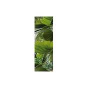 Sticker Réfrigérateur Feuilles Vertes des Tropiques, 59,5 cm x 180 cm, Déco Intérieure Maison - Vert