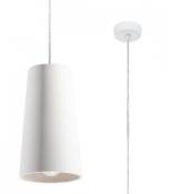 Suspension Gulcan Céramique blanc 1 ampoule 128cm