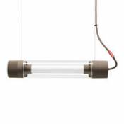 Suspension Tjoep Small / Applique LED - L 50 cm - Orientable - Fatboy beige en plastique