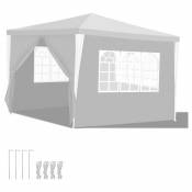 SWANEW Tente Pavillon Camping Tente de réception robuste Tente de réception pratique 3x3m Blanc - Blanc