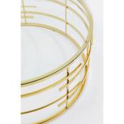Table basse Jupiter 100cm dorée Kare Design