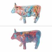 Table Passion - Tirelire vache graph 18 cm (1 modèle aléatoire) - Multicolore