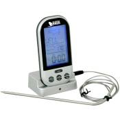 Thermomètre de barbecue numérique Techno Line WS 1050 alarme, surveillance de la température à coeur - argent-noir