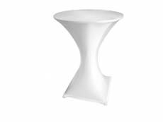 TOOLLAND Table bistrot Kit Complet avec, Blanc, Table