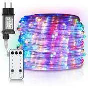 Tube lumineux led avec télécommande Extérieur/Intérieur Tube lumineux Intérieur Chaîne lumineuse—Multicolore—30m