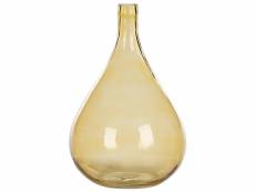 Vase en verre 31 cm jaune bhatura 317798