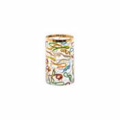 Vase Toiletpaper - Snakes / Small - Ø 9 x H 14 cm / Détail or 24K - Seletti multicolore en verre