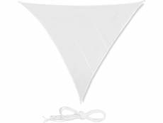 Voile d'ombrage triangle 6 x 6 x 6 m blanc helloshop26 13_0002938_4