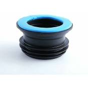 Ahlsen - Fixation étanche de l'anneau d'étanchéité du siège de toilette accessoires de toilette (bleu + noir)- - light blue