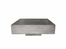 Beton - table cube en beton gris l90