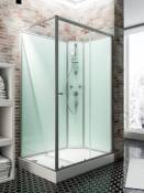 Cabine de douche intégrale Ibiza Schulte 90 x 120 cm ouverture droite