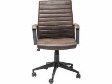 "chaise de bureau labora marron foncé kare design"