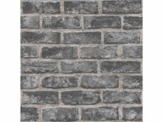 Dutch wallcoverings papier peint briques noir 426226