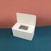 Ensoleille - Boîte de rangement pour lingettes humides Boîte de lingettes humides Boîte de mouchoirs vide en carton de salon(Blanc)