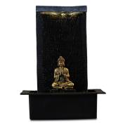 Fontaine Zen Mur d'eau et bouddha amovible en résine