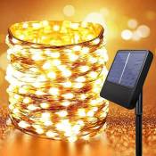 Guirlande Lumineuse Solaire, 12M 100 LED Exterieur