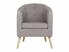 Hombuy canapés chaise de canapé en lin gris 64*60*70cm