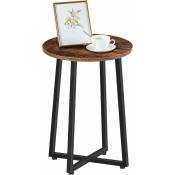 Hoobro - Table d'Appoint Ronde, Table Basse Ronde avec