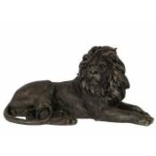 Jolipa - Lion en résine Bronze 78.5x35.5x40 cm - Bronze