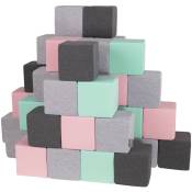 Kiddymoon - Blocs Mous Pour Bébé 48 Pièces Cubes