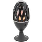 Lampe de table Lampe d'extérieur en plastique noir Flamenco b: 10cm h: 72cm IP65