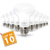Lot de 10 Ampoules LED Spot R63 E27 9W Eq 60W Température