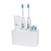 Porte-brosse à dents - Porte-brosse à dents électrique multifonctionnel, porte-brosse à dents mural pour salle de bain (blanc) - white