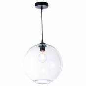 Suspension globe en verre transparent D30 cm DUNA -