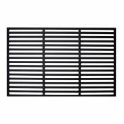 Swanew - 34x54 cm Grille carrée Grille en fonte Fixation barbecue Grille de barbecue Camping