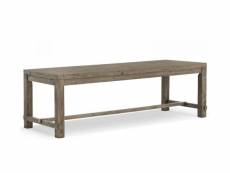 Table à manger bois 250x90x79cm - marron - décoration