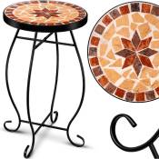 Table mosaïque tables de bistrot tabouret à fleurs rond 60 x 34 cm métal mosaïque table d'appoint table de balcon tables de jardin table de terrasse