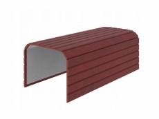 Tablette pliable plateau pour accoudoir de canapé couleur acajou 40x44cm wood