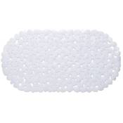 Tapis de bain antidérapant - Blanc - 68x35 cm - Blanc