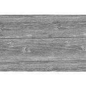 Toilinux - Lot 2x Adhésif décoratif Grey Wood - 200 x 45 cm - 200 x 45 - Gris