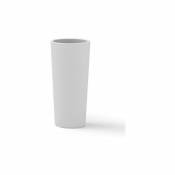 Vase cache-pot rond clou H.65CM blanc
