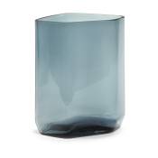 Vase en verre bleu Silex 27 cm - Serax