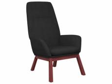 Vidaxl chaise de relaxation noir tissu
