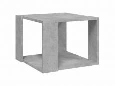 Vidaxl table basse gris béton 40x40x30 cm bois d'ingénierie