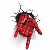 3D Light FX- Spiderman Applique Murale, avec LED, 816733002217