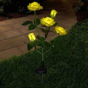 Aiducho - clairage Solaire En Forme De Fleurs Pour Décoration De Jardin Jaune