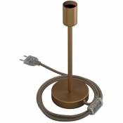 Alzaluce - Lampe de table en métal | 25 cm - Bronze satiné - Bronze satiné