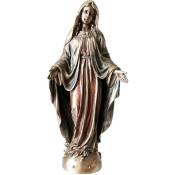 Anges - Statuette Vierge Marie de couleur bronze