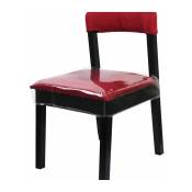 Coussin de chaise en PVC de protection de l'environnement 2 pièces housse de protection transparente confortable confortable et résistant