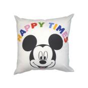 Coussin Disney Mickey Happy time - 45x45 cm