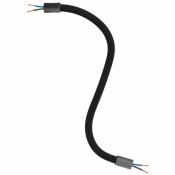 Creative Cables - Kit Creative Flex tube flexible recouvert de tissu RM04 Noir 30 cm - Noir - Noir