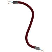 Creative Cables - Kit Creative Flex tube flexible recouvert de tissu RM19 Bordeaux 30 cm - Noir - Noir