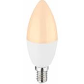 Globo - Source lumineuse ampoule led blanche dimmable lampe en aluminium en forme de bougie moderne, 1x douille led E14 7 watts 620 lumens 3000